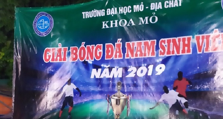 Liên chi đoàn khoa Mỏ tổ chức giải bóng đá nam sinh viên năm 2019