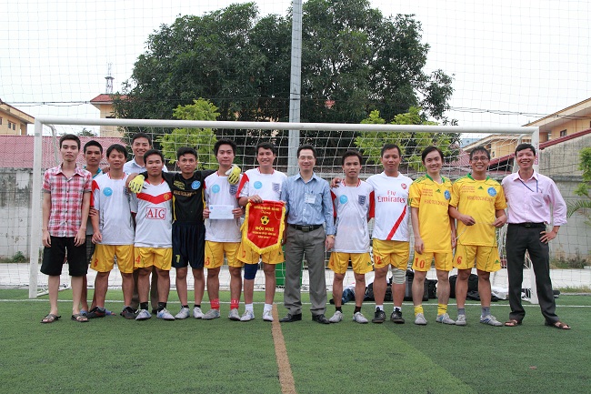 Khoa Mỏ giành giải nhì - Giải bóng đá Cán bộ - Viên chức 2012